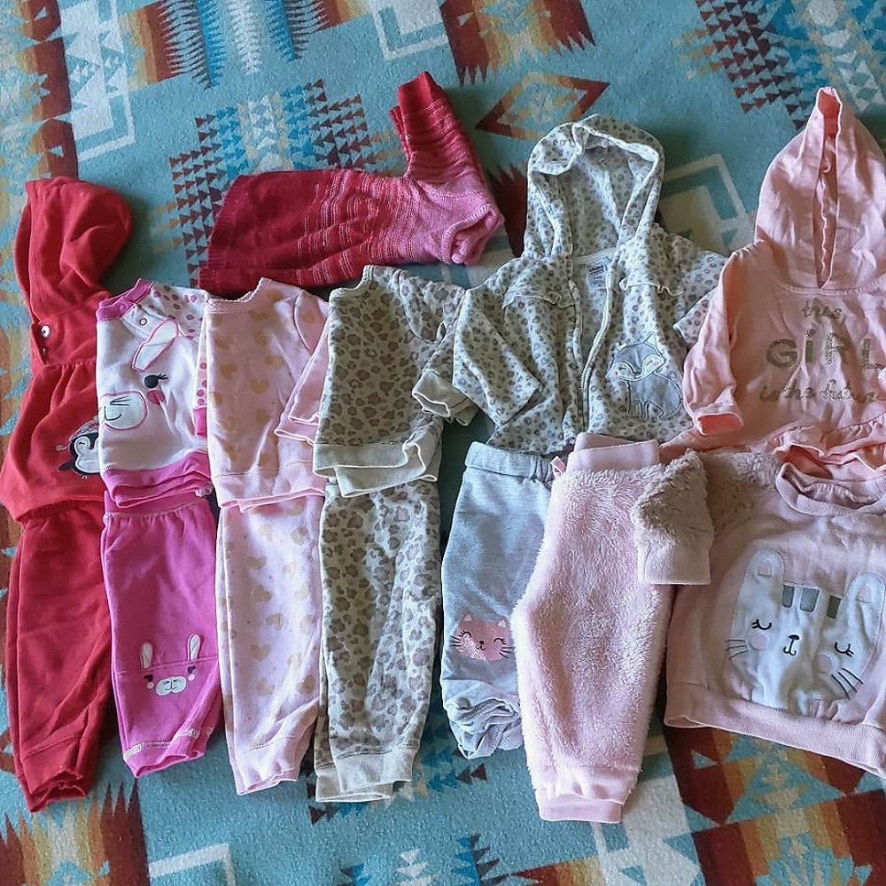 3-6 months winter girls LOT